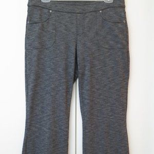 Athleta Women's Wide Leg Grey Active Wear Yoga Fitness Pants with Pockets-MT